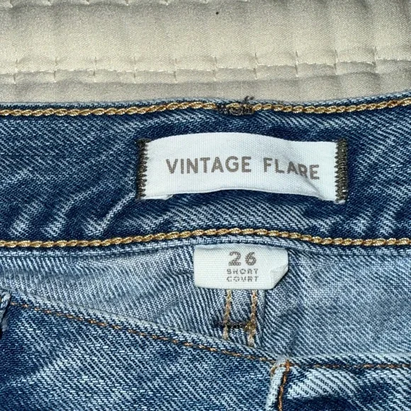 AE 77 Vintage Flare Medium Blue High-Rise Flare Jeans - Picture 4 of 16